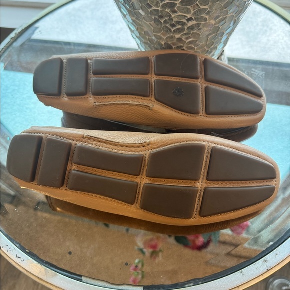 PRADA CAMEL BEIGE DRIVING LOAFERS VINTAGE WOMENS SIZE 10, or size 8 1/2 - Picture 8 of 9